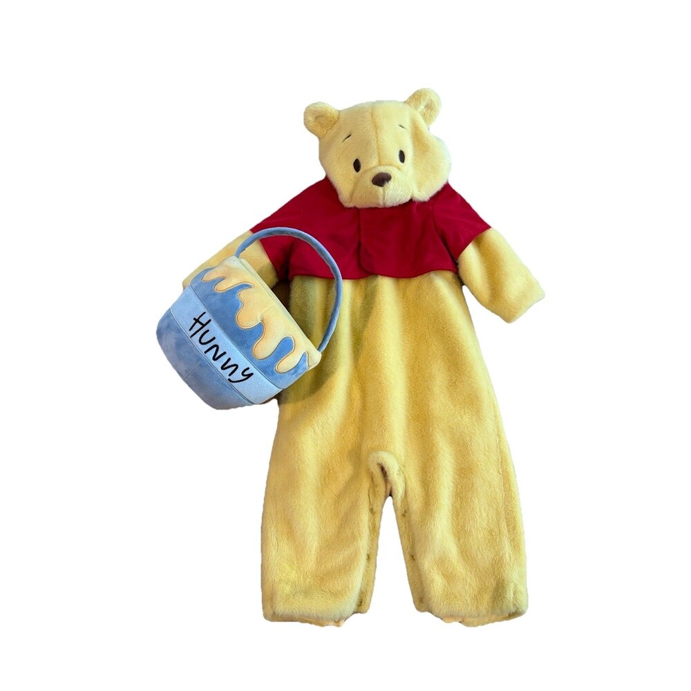 Pottery Barn Kids Winnie The Pooh Halloween Costume 12-24 Month Candy Bucket